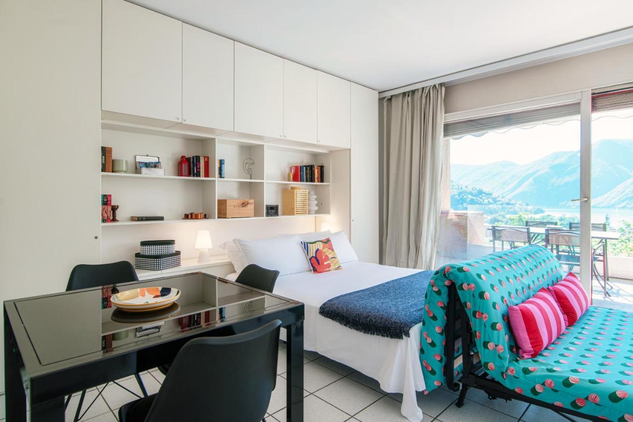 Panoramic Studio Lake View Lugano Esterno foto
