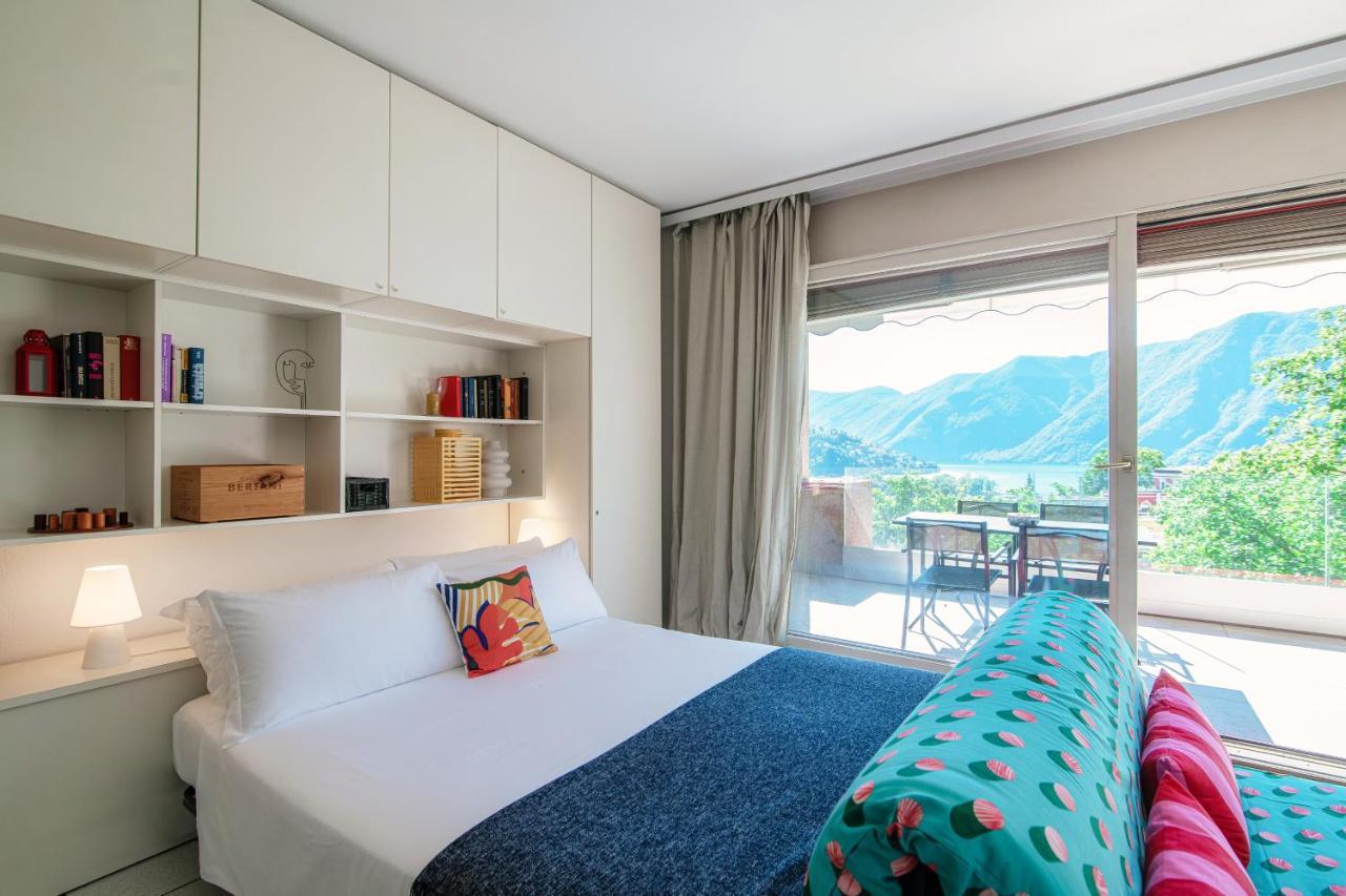 Panoramic Studio Lake View Lugano Esterno foto