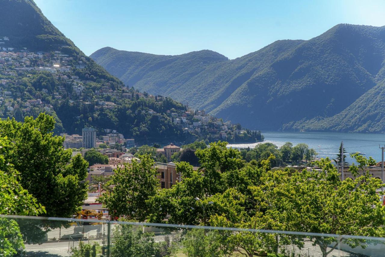 Panoramic Studio Lake View Lugano Esterno foto